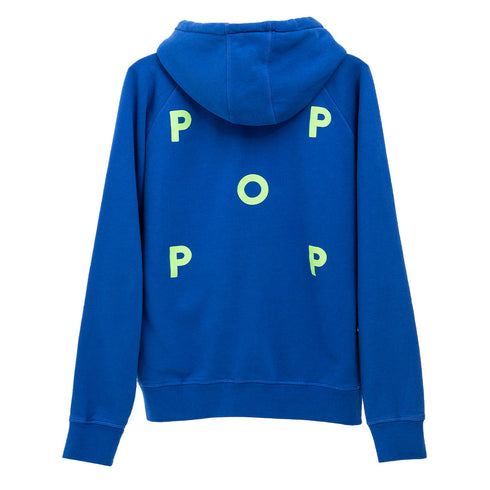POP Trading Company Logo Hooded Sweat Sodalite Blue/Foliage POPAW23_01-013 Degli Uberti